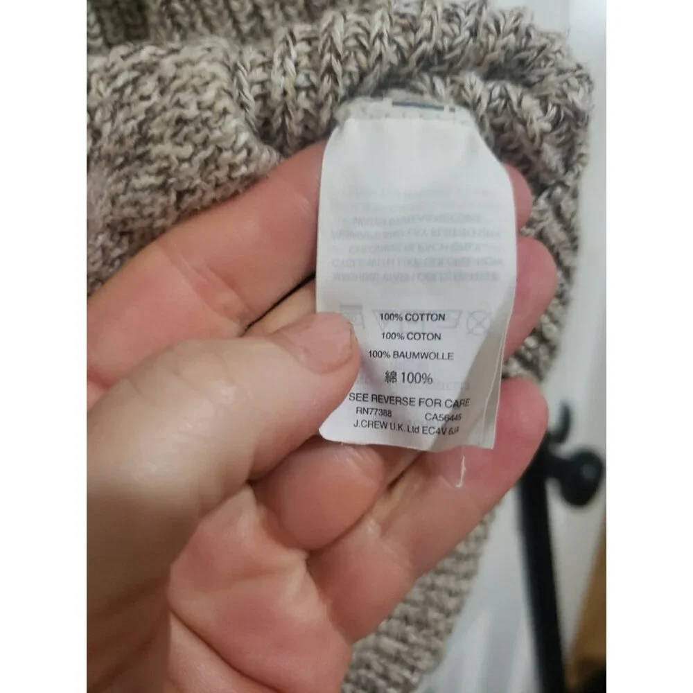 J Crew Marled Sweater Cardigan Mock Neck Mens L Classic Academia - Picture 8 of 9